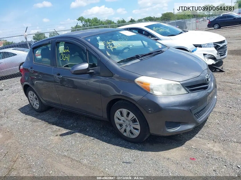 2013 Toyota Yaris Le VIN: JTDKTUD39DD544281 Lot: 45620641