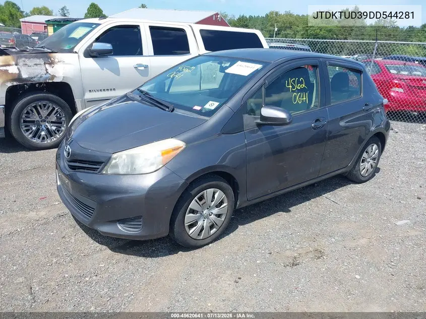 2013 Toyota Yaris Le VIN: JTDKTUD39DD544281 Lot: 45620641