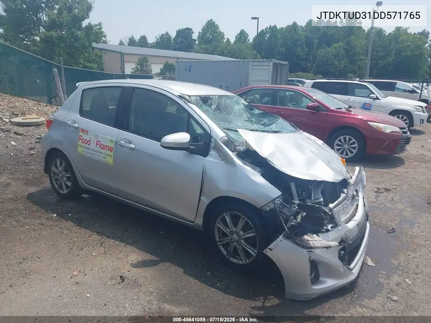 2013 Toyota Yaris Se VIN: JTDKTUD31DD571765 Lot: 45641059