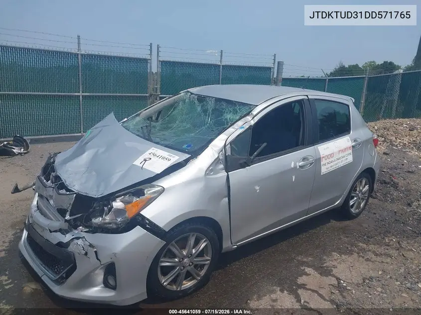 2013 Toyota Yaris Se VIN: JTDKTUD31DD571765 Lot: 45641059