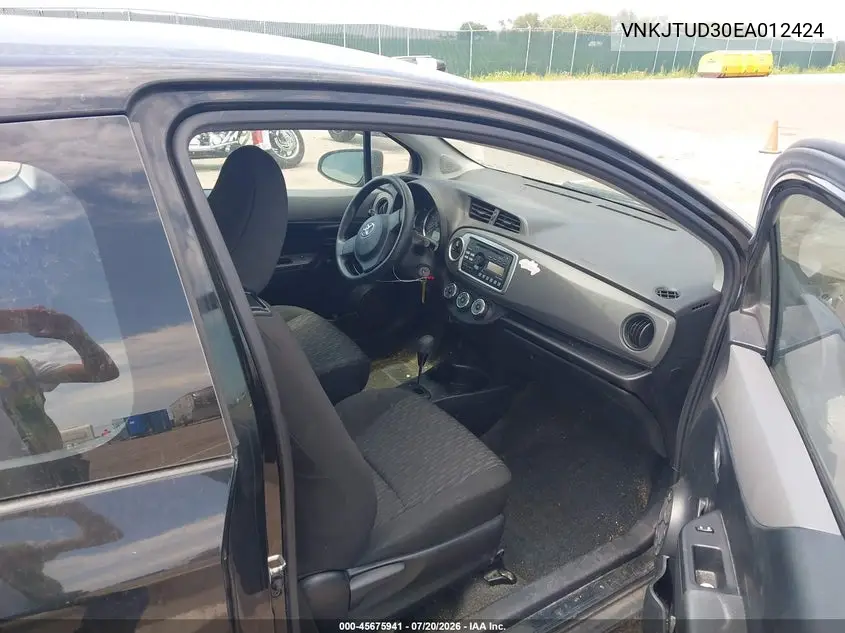 2014 Toyota Yaris L (Tmmf Plant) VIN: VNKJTUD30EA012424 Lot: 45675941