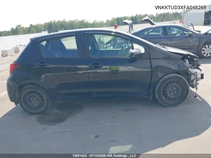 2015 Toyota Yaris VIN: VNKKTUD3XFA048269 Lot: 12651423