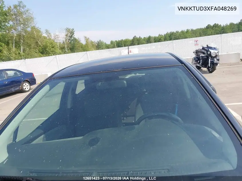 2015 Toyota Yaris VIN: VNKKTUD3XFA048269 Lot: 12651423