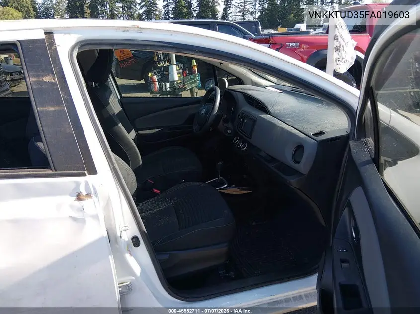 2015 Toyota Yaris Se VIN: VNKKTUD35FA019603 Lot: 45552711