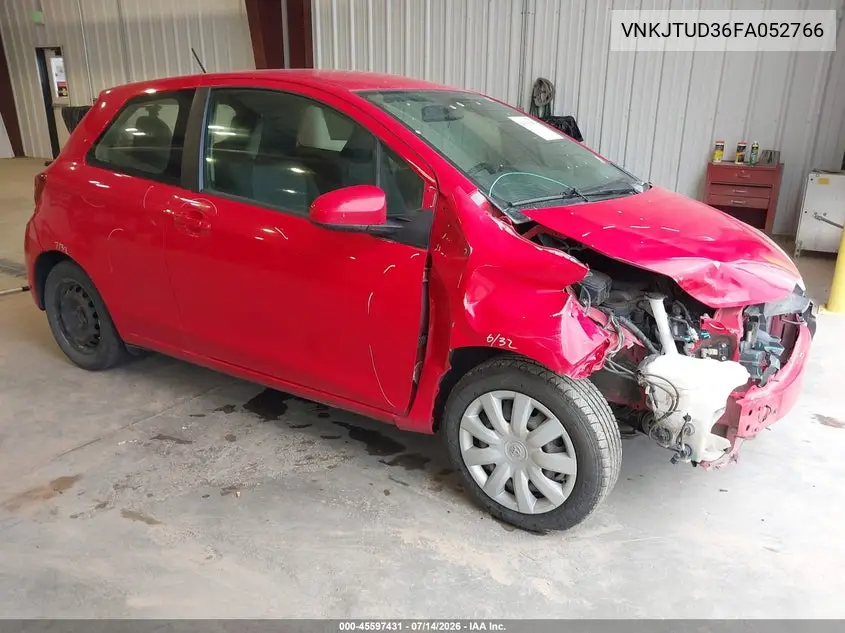 2015 Toyota Yaris L VIN: VNKJTUD36FA052766 Lot: 45597431