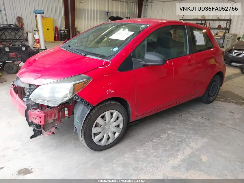 2015 Toyota Yaris L VIN: VNKJTUD36FA052766 Lot: 45597431