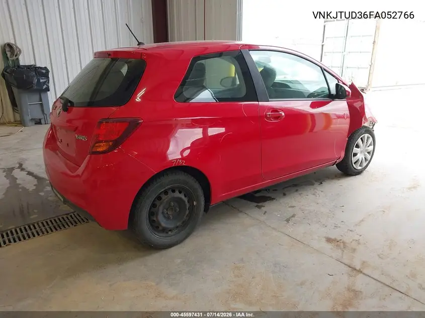 2015 Toyota Yaris L VIN: VNKJTUD36FA052766 Lot: 45597431