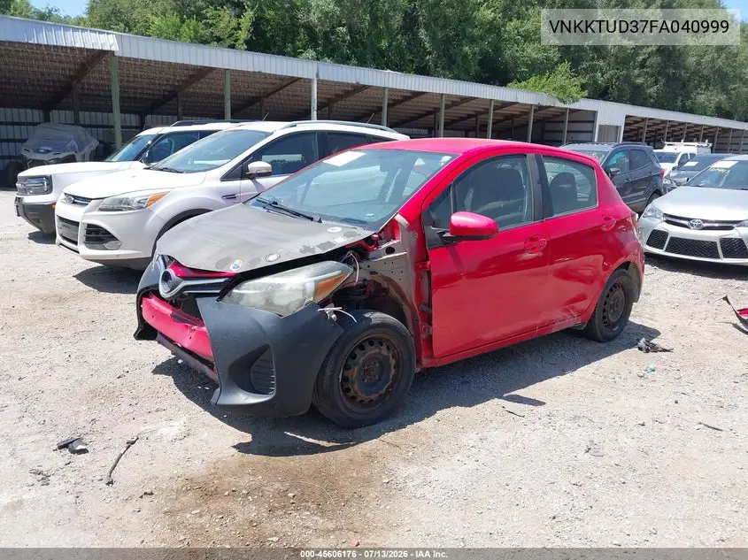 2015 Toyota Yaris L VIN: VNKKTUD37FA040999 Lot: 45606176