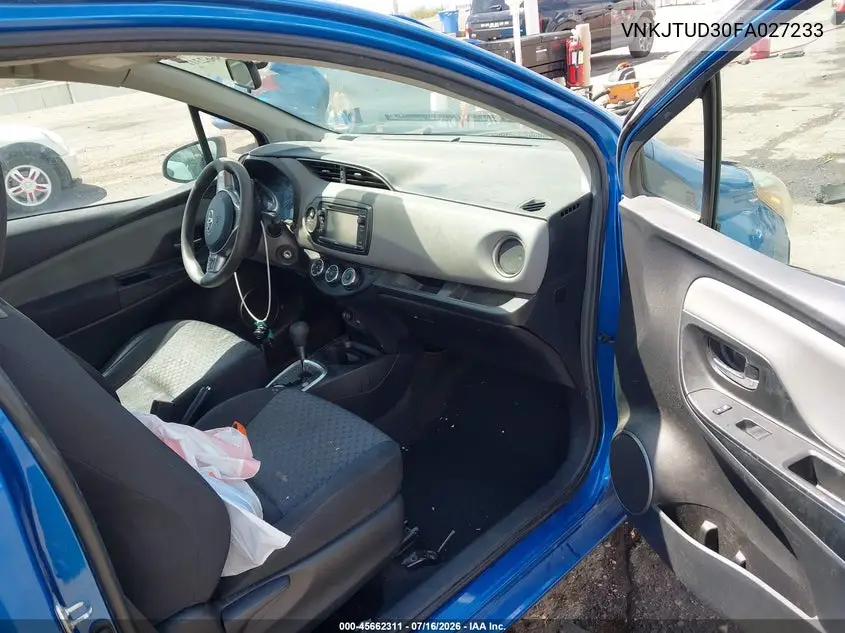 2015 Toyota Yaris Le VIN: VNKJTUD30FA027233 Lot: 45662311