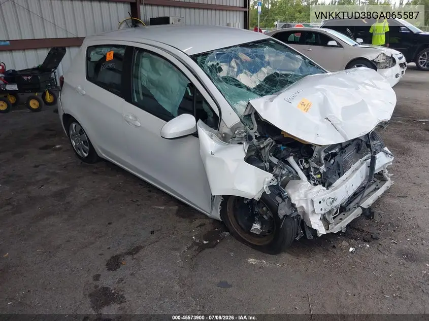 2016 Toyota Yaris L VIN: VNKKTUD38GA065587 Lot: 45573900