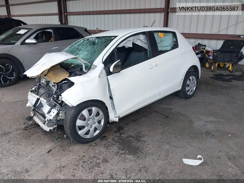 2016 Toyota Yaris L VIN: VNKKTUD38GA065587 Lot: 45573900
