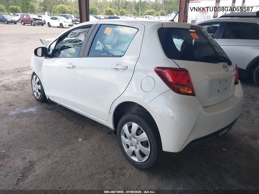 2016 Toyota Yaris L VIN: VNKKTUD38GA065587 Lot: 45573900