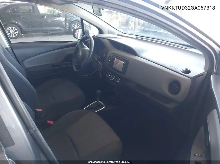 2016 Toyota Yaris L VIN: VNKKTUD32GA067318 Lot: 45620118