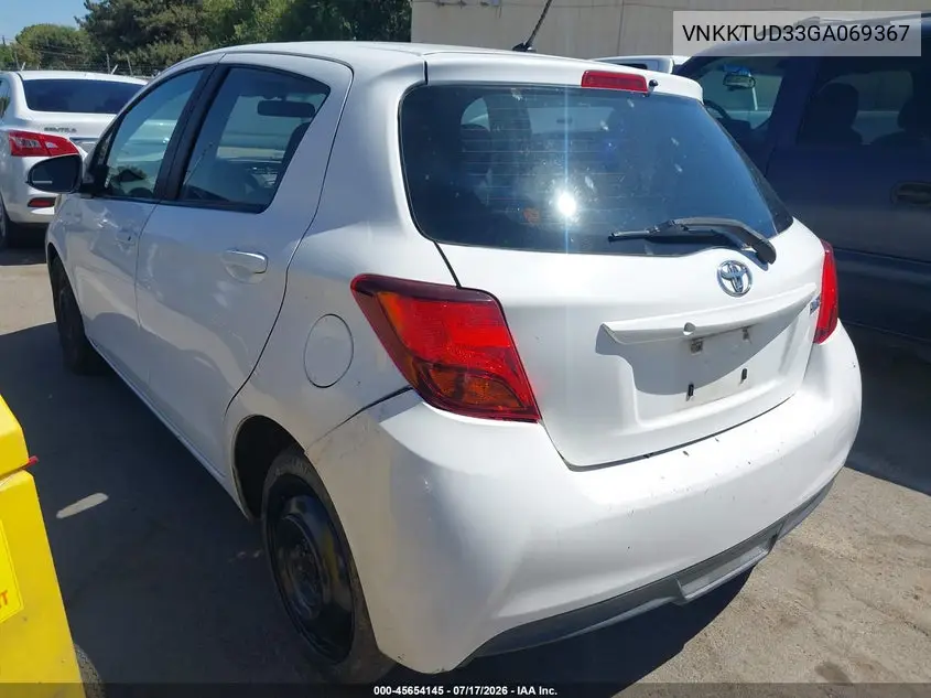 2016 Toyota Yaris L VIN: VNKKTUD33GA069367 Lot: 45654145