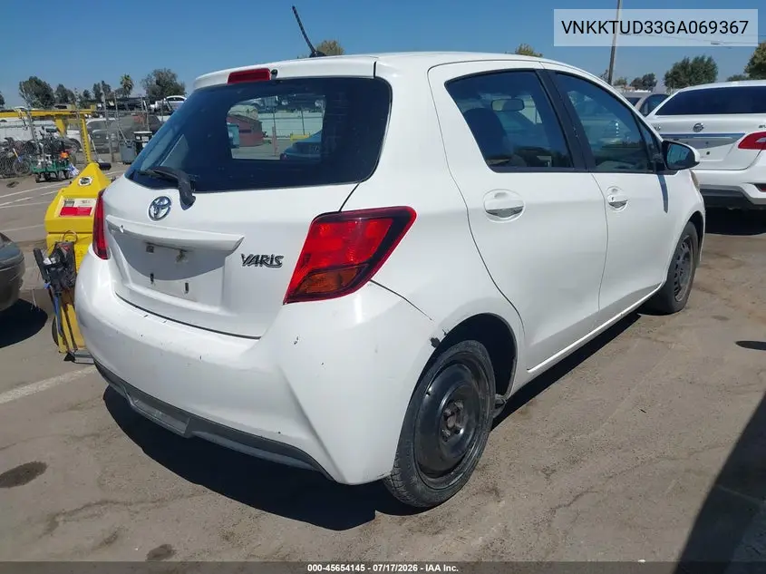 2016 Toyota Yaris L VIN: VNKKTUD33GA069367 Lot: 45654145