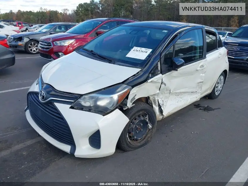 VNKKTUD33HA074411 2017 Toyota Yaris L