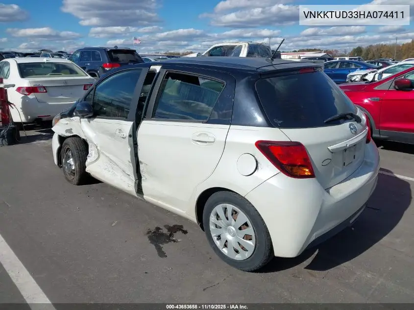 VNKKTUD33HA074411 2017 Toyota Yaris L