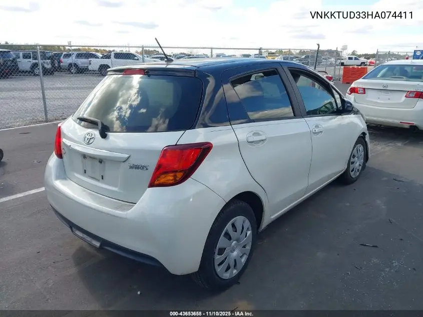 VNKKTUD33HA074411 2017 Toyota Yaris L