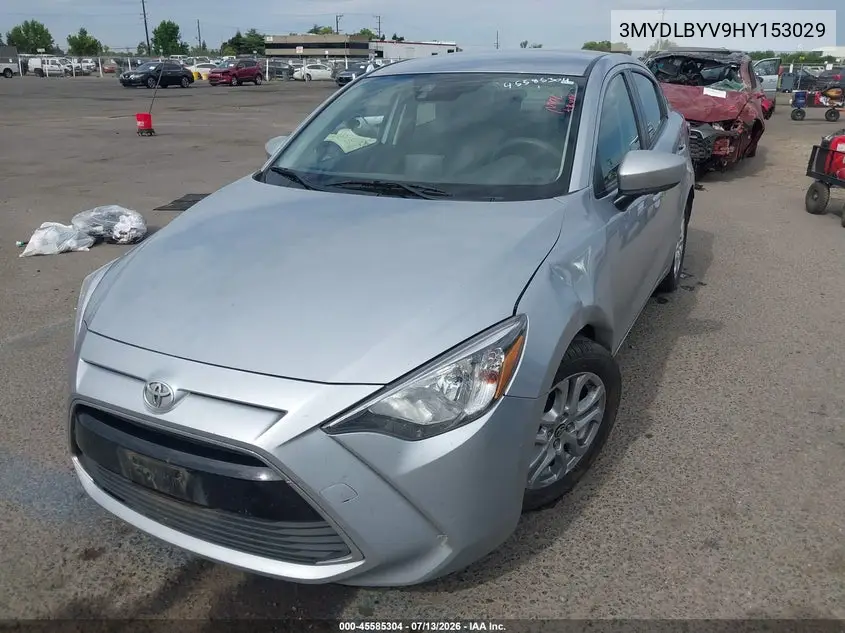 2017 Toyota Yaris Ia VIN: 3MYDLBYV9HY153029 Lot: 45585304