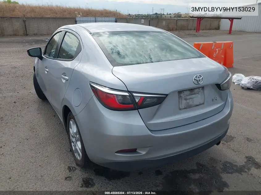 2017 Toyota Yaris Ia VIN: 3MYDLBYV9HY153029 Lot: 45585304