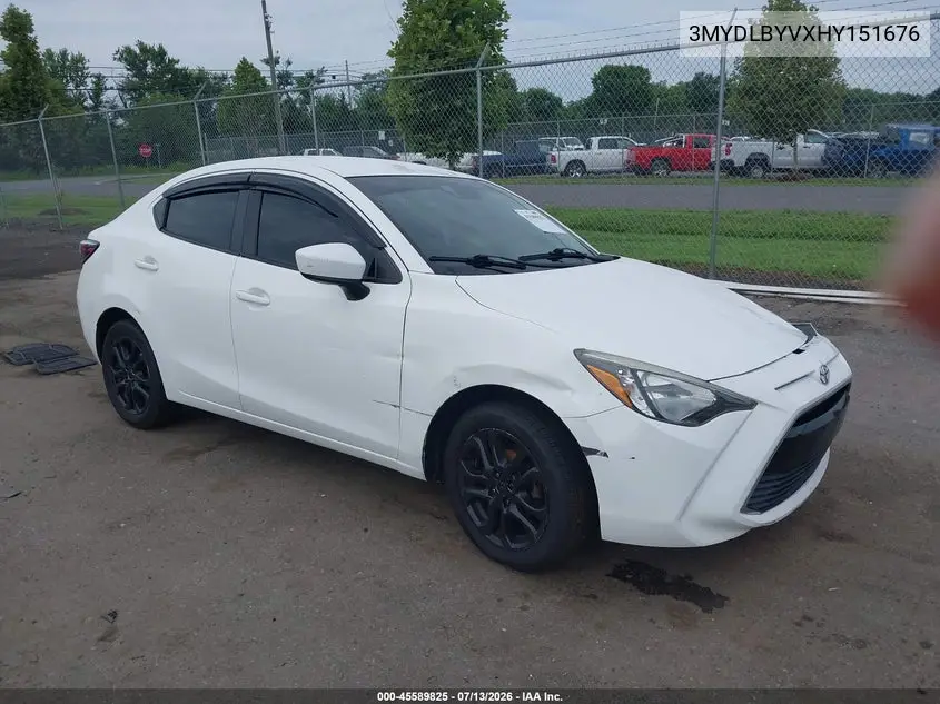 2017 Toyota Yaris Ia VIN: 3MYDLBYVXHY151676 Lot: 45589825