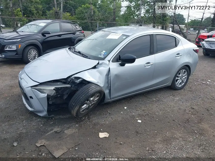 2017 Toyota Yaris Ia VIN: 3MYDLBYV3HY172272 Lot: 45590162