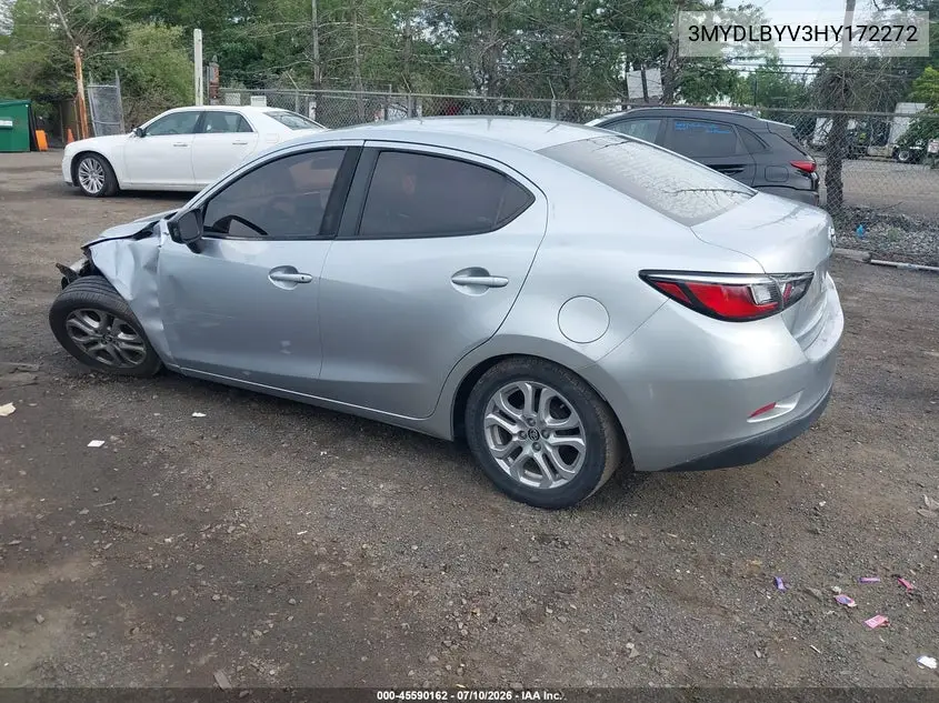 2017 Toyota Yaris Ia VIN: 3MYDLBYV3HY172272 Lot: 45590162