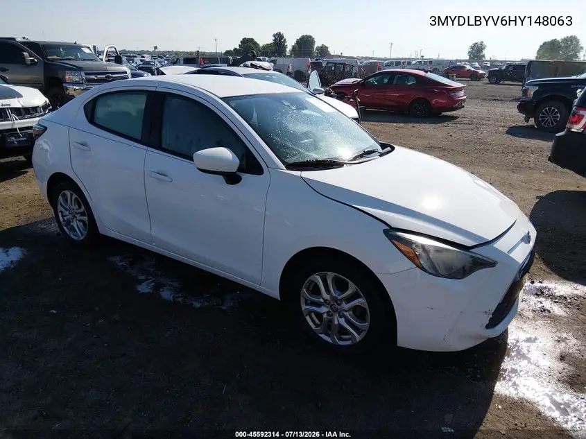 2017 Toyota Yaris Ia VIN: 3MYDLBYV6HY148063 Lot: 45592314