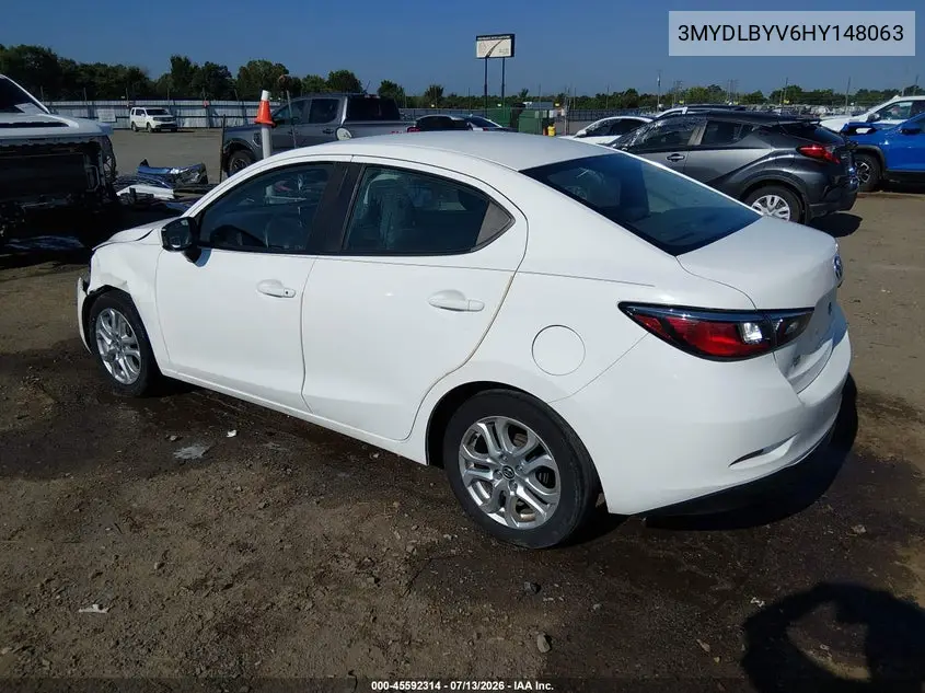 2017 Toyota Yaris Ia VIN: 3MYDLBYV6HY148063 Lot: 45592314