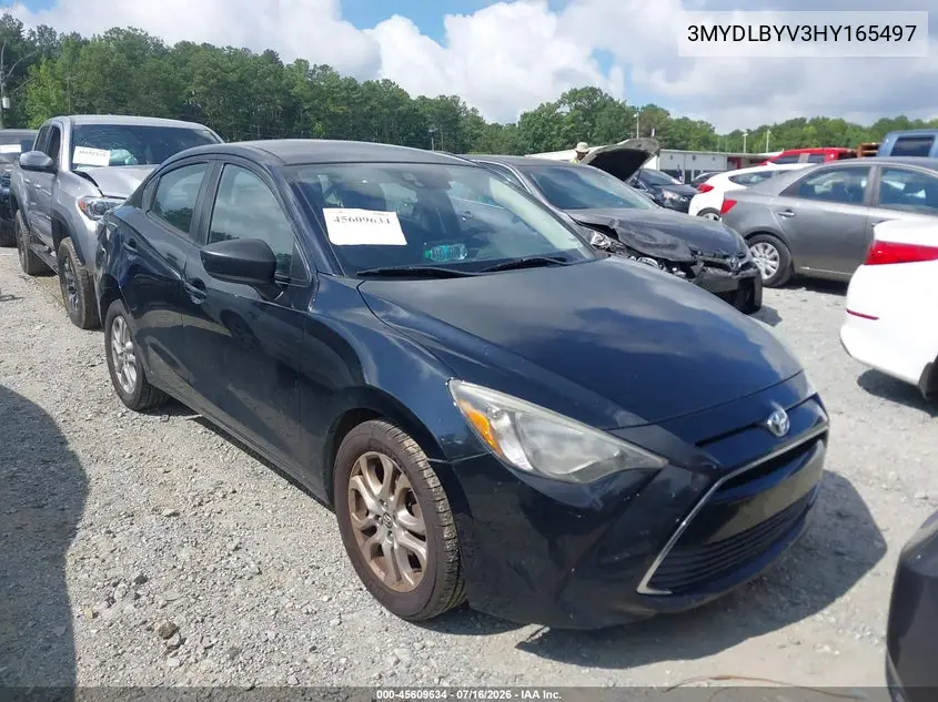 2017 Toyota Yaris Ia VIN: 3MYDLBYV3HY165497 Lot: 45609634