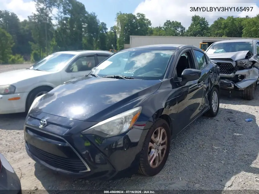 2017 Toyota Yaris Ia VIN: 3MYDLBYV3HY165497 Lot: 45609634
