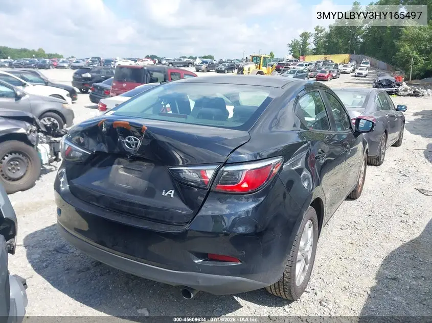 2017 Toyota Yaris Ia VIN: 3MYDLBYV3HY165497 Lot: 45609634