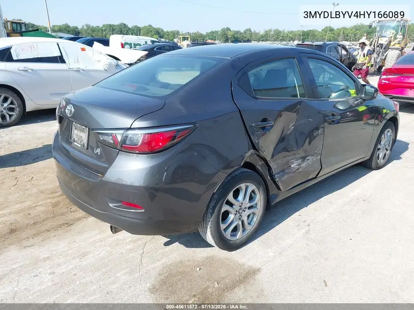 2017 Toyota Yaris Ia VIN: 3MYDLBYV4HY166089 Lot: 45611572