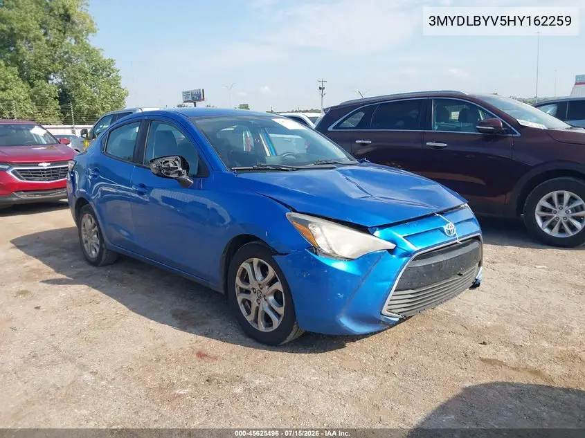 2017 Toyota Yaris Ia VIN: 3MYDLBYV5HY162259 Lot: 45625496