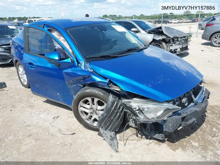2017 Toyota Yaris Ia VIN: 3MYDLBYV7HY157886 Lot: 45632969