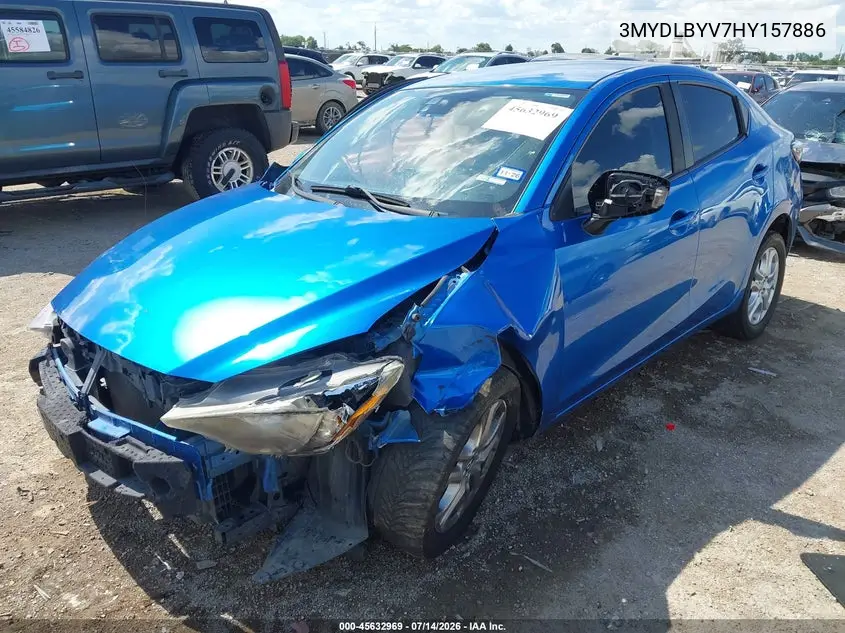 2017 Toyota Yaris Ia VIN: 3MYDLBYV7HY157886 Lot: 45632969