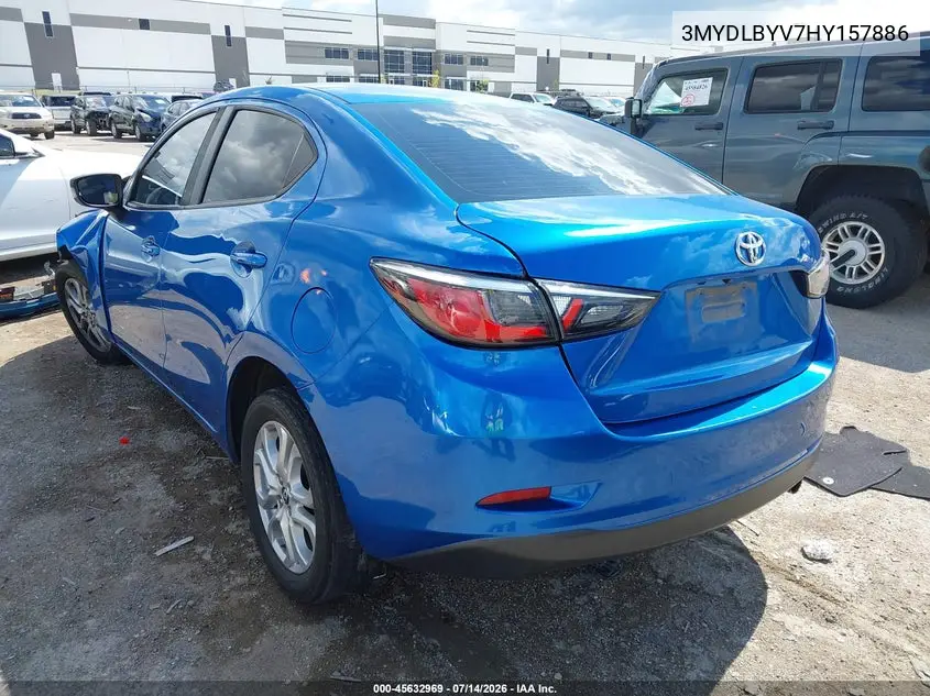 2017 Toyota Yaris Ia VIN: 3MYDLBYV7HY157886 Lot: 45632969