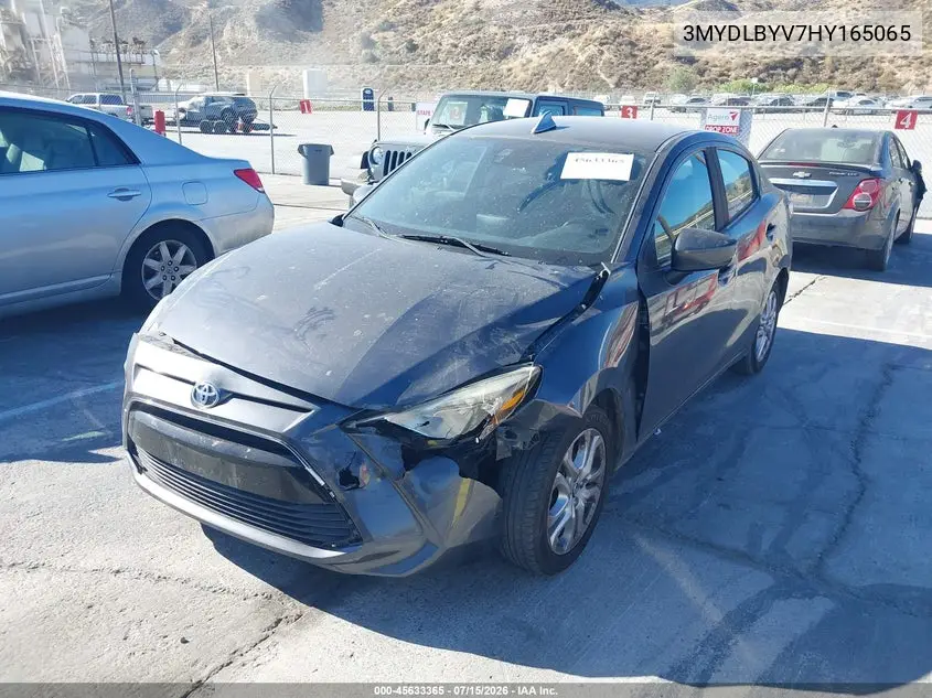 2017 Toyota Yaris Ia VIN: 3MYDLBYV7HY165065 Lot: 45633365