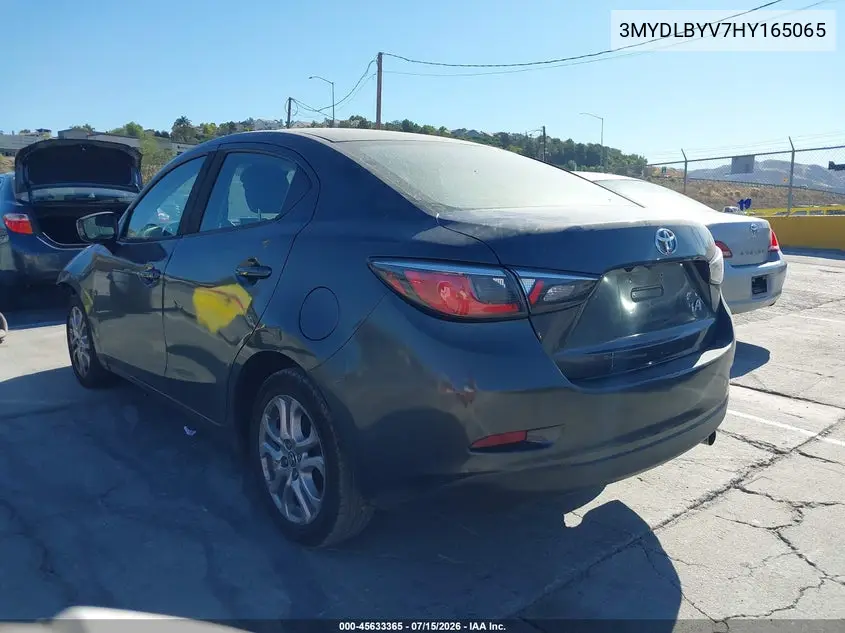 2017 Toyota Yaris Ia VIN: 3MYDLBYV7HY165065 Lot: 45633365