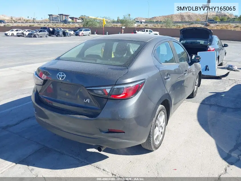 2017 Toyota Yaris Ia VIN: 3MYDLBYV7HY165065 Lot: 45633365