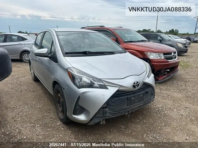 2018 Toyota Yaris Le VIN: VNKKTUD30JA088336 Lot: 20267441