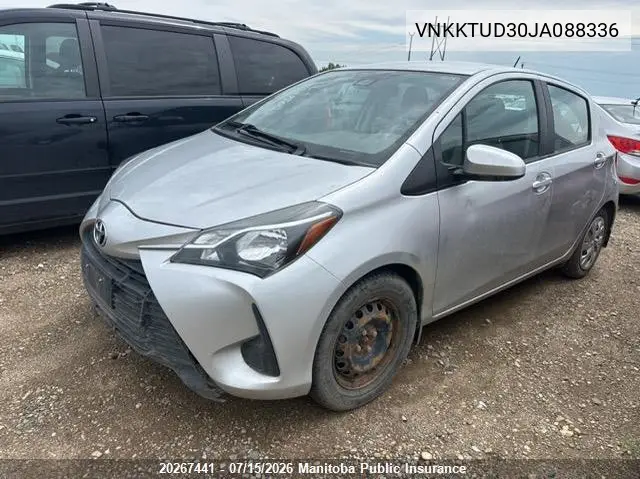 2018 Toyota Yaris Le VIN: VNKKTUD30JA088336 Lot: 20267441