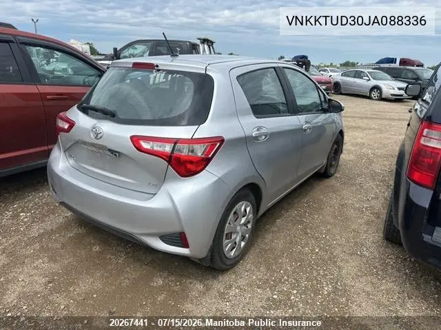2018 Toyota Yaris Le VIN: VNKKTUD30JA088336 Lot: 20267441