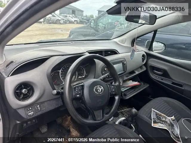 2018 Toyota Yaris Le VIN: VNKKTUD30JA088336 Lot: 20267441