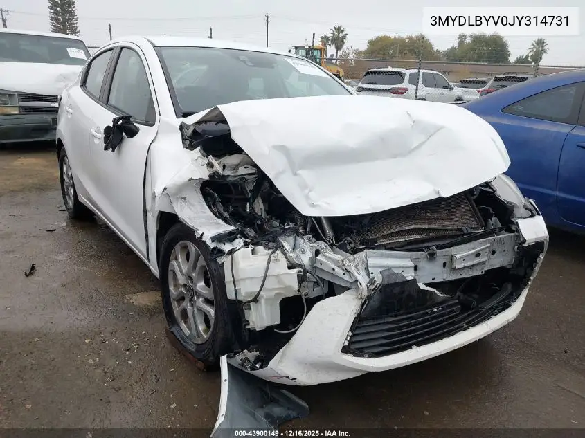 3MYDLBYV0JY314731 2018 Toyota Yaris Ia