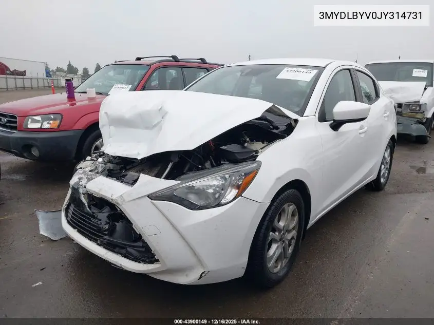 3MYDLBYV0JY314731 2018 Toyota Yaris Ia