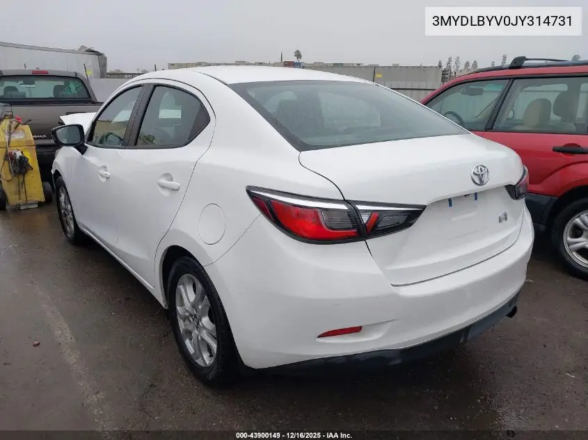 3MYDLBYV0JY314731 2018 Toyota Yaris Ia