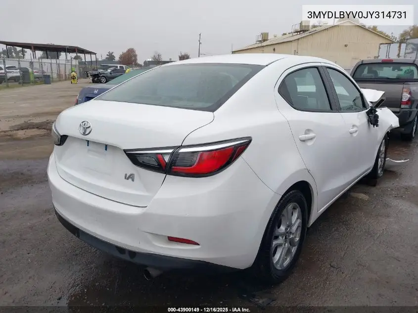 3MYDLBYV0JY314731 2018 Toyota Yaris Ia