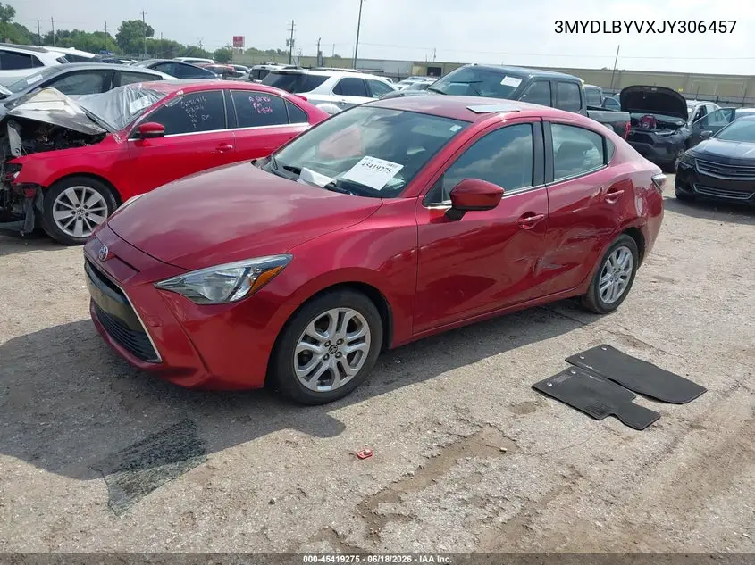 2018 Toyota Yaris Ia VIN: 3MYDLBYVXJY306457 Lot: 45419275
