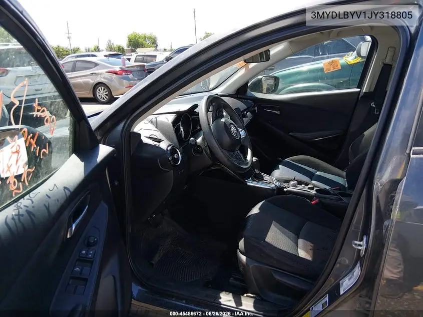 2018 Toyota Yaris Ia VIN: 3MYDLBYV1JY318805 Lot: 45486672